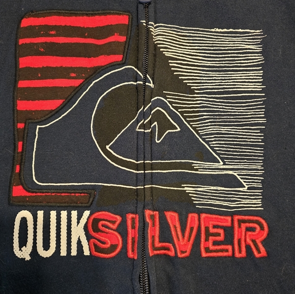 Boys Quicksilver zip up hoody size L - Picture 2 of 6